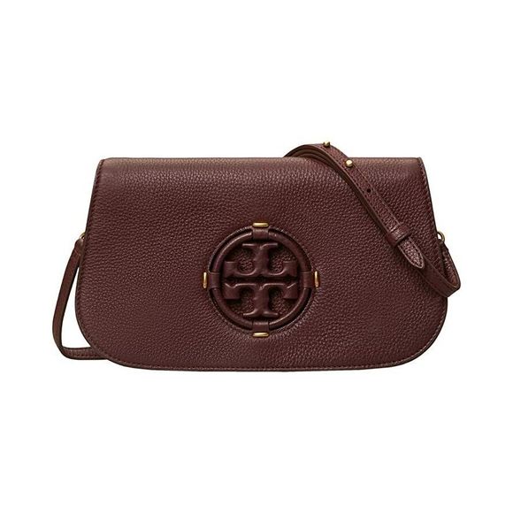 Tory Burch Miller Leather Handbag Red Wine Burgundy Ox Tempranillo Bag Purse NEW - Picture 2 of 10
